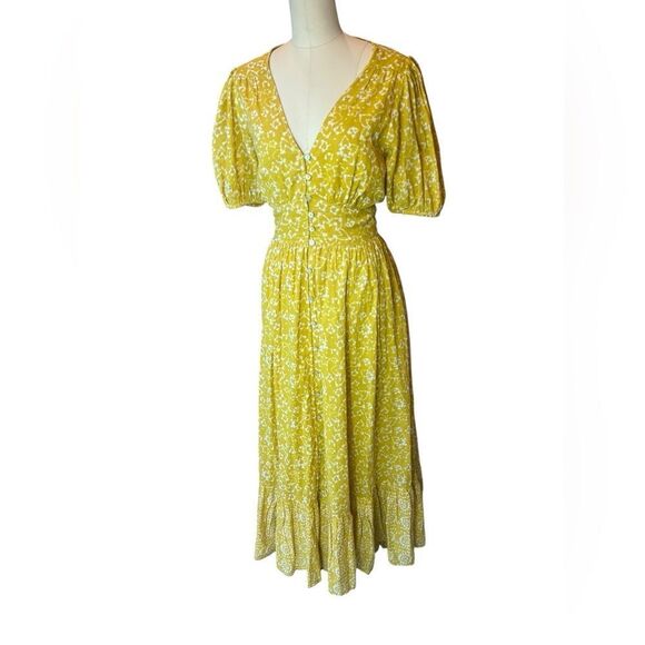 CLEOBELLA Alora Ankle Dress in Cassia Floral Midi Cottage size medium - Picture 2 of 9